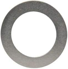 Made in USA - 0.005" Thick, 0.505" Inside x 3/4" OD, Round Shim - 7/16" Screw, Uncoated 302/304 Stainless Steel - USA Tool & Supply