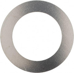Made in USA - 0.006" Thick, 0.505" Inside x 3/4" OD, Round Shim - 7/16" Screw, Uncoated 302/304 Stainless Steel - USA Tool & Supply