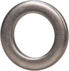 Made in USA - 1/8" Thick, 0.63" Inside x 1" OD, Round Shim - 9/16" Screw, Uncoated 302/304 Stainless Steel - USA Tool & Supply