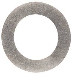 Made in USA - 0.016" Thick, 0.63" Inside x 1" OD, Round Shim - 9/16" Screw, Uncoated 302/304 Stainless Steel - USA Tool & Supply