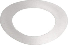 Made in USA - 0.003" Thick, 0.63" Inside x 1" OD, Round Shim - 9/16" Screw, Uncoated 302/304 Stainless Steel - USA Tool & Supply