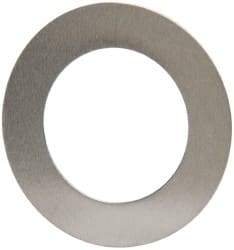 Made in USA - 0.006" Thick, 0.63" Inside x 1" OD, Round Shim - 9/16" Screw, Uncoated 302/304 Stainless Steel - USA Tool & Supply