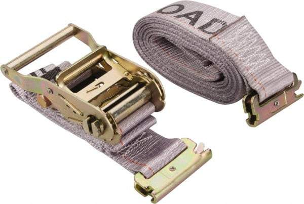 Lift-All - 16' Long x 2" Wide, 1,000 Lb Basket Capacity, 3,000 Lb Vertical Capacity, Polyester Web Sling - Gray - USA Tool & Supply