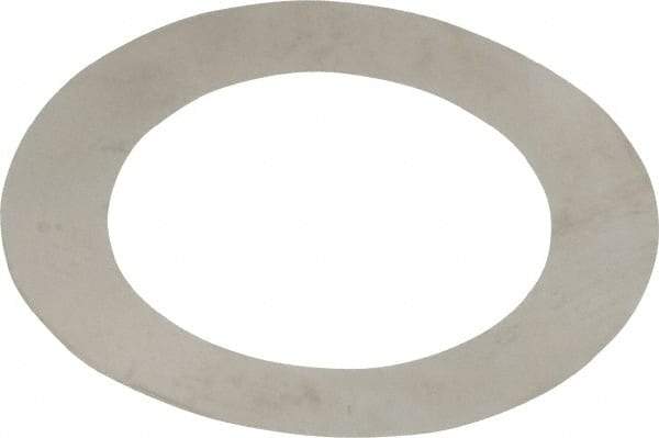 Made in USA - 0.001" Thick, 0.755" Inside x 1-1/8" OD, Round Shim - 5/8" Screw, Uncoated 302/304 Stainless Steel - USA Tool & Supply