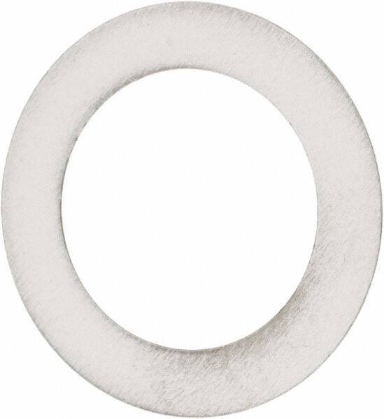 Made in USA - 0.012" Thick, 0.755" Inside x 1-1/8" OD, Round Shim - 5/8" Screw, Uncoated 302/304 Stainless Steel - USA Tool & Supply