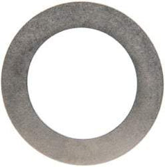 Made in USA - 0.016" Thick, 0.755" Inside x 1-1/8" OD, Round Shim - 5/8" Screw, Uncoated 302/304 Stainless Steel - USA Tool & Supply
