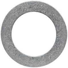 Made in USA - 0.02" Thick, 0.755" Inside x 1-1/8" OD, Round Shim - 5/8" Screw, Uncoated 302/304 Stainless Steel - USA Tool & Supply