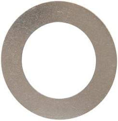 Made in USA - 0.01" Thick, 7/8" Inside x 1-3/8" OD, Round Shim - 3/4" Screw, Uncoated 302/304 Stainless Steel - USA Tool & Supply