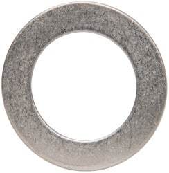 Made in USA - 0.048" Thick, 7/8" Inside x 1-3/8" OD, Round Shim - 3/4" Screw, Uncoated 302/304 Stainless Steel - USA Tool & Supply
