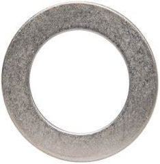 Made in USA - 0.048" Thick, 7/8" Inside x 1-3/8" OD, Round Shim - 3/4" Screw, Uncoated 302/304 Stainless Steel - USA Tool & Supply