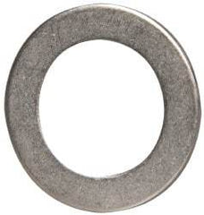 Made in USA - 0.06" Thick, 7/8" Inside x 1-3/8" OD, Round Shim - 3/4" Screw, Uncoated 302/304 Stainless Steel - USA Tool & Supply