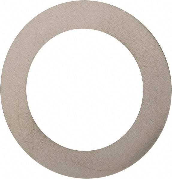 Made in USA - 0.007" Thick, 1" Inside x 1-1/2" OD, Round Shim - 7/8" Screw, Uncoated 302/304 Stainless Steel - USA Tool & Supply