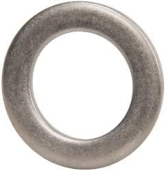 Made in USA - 0.09" Thick, 1" Inside x 1-1/2" OD, Round Shim - 7/8" Screw, Uncoated 302/304 Stainless Steel - USA Tool & Supply