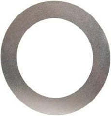 Made in USA - 0.01" Thick, 1-1/8" Inside x 1-5/8" OD, Round Shim - Uncoated 302/304 Stainless Steel - USA Tool & Supply