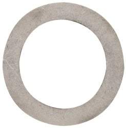 Made in USA - 0.015" Thick, 1-1/8" Inside x 1-5/8" OD, Round Shim - Uncoated 302/304 Stainless Steel - USA Tool & Supply