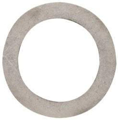 Made in USA - 0.015" Thick, 1-1/8" Inside x 1-5/8" OD, Round Shim - Uncoated 302/304 Stainless Steel - USA Tool & Supply