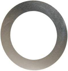 Made in USA - 0.002" Thick, 1-1/8" Inside x 1-5/8" OD, Round Shim - Uncoated 302/304 Stainless Steel - USA Tool & Supply