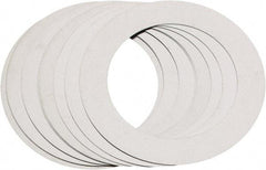 Made in USA - 0.003" Thick, 1-1/8" Inside x 1-5/8" OD, Round Shim - Uncoated 302/304 Stainless Steel - USA Tool & Supply