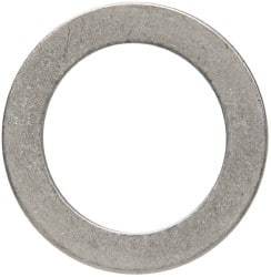 Made in USA - 0.06" Thick, 1-1/8" Inside x 1-5/8" OD, Round Shim - Uncoated 302/304 Stainless Steel - USA Tool & Supply