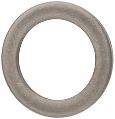 Made in USA - 0.09" Thick, 1-1/8" Inside x 1-5/8" OD, Round Shim - Uncoated 302/304 Stainless Steel - USA Tool & Supply