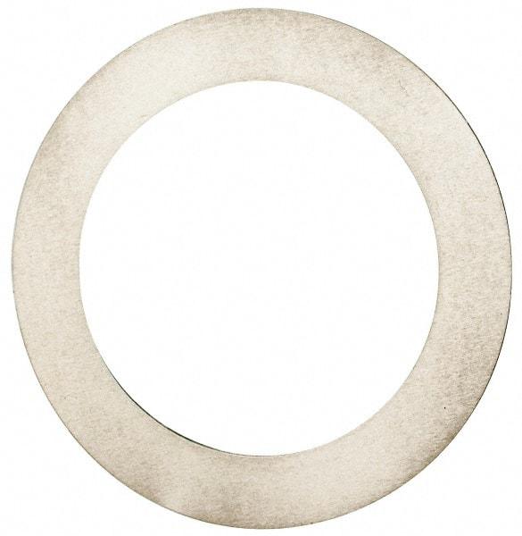 Made in USA - 0.012" Thick, 1-1/4" Inside x 1-3/4" OD, Round Shim - Uncoated 302/304 Stainless Steel - USA Tool & Supply