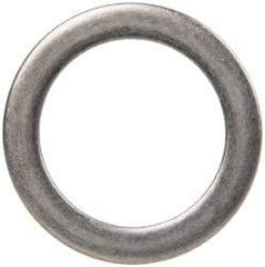 Made in USA - 0.015" Thick, 1-1/4" Inside x 1-3/4" OD, Round Shim - Uncoated 302/304 Stainless Steel - USA Tool & Supply