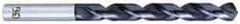 OSG - 12.49934mm 120° Vanadium High Speed Steel Jobber Drill - TiCN Finish, Right Hand Cut, Spiral Flute, Straight Shank, 151mm OAL, Standard Point - USA Tool & Supply