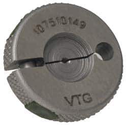 Vermont Gage - M10.0x1.25 Go Single Ring Thread Gage - Class 6G, Tool Steel, NIST Traceability Certification Included - USA Tool & Supply