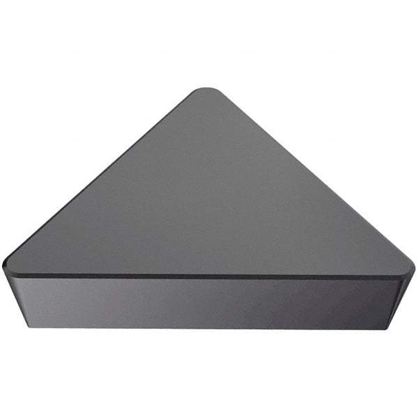 Iscar - TPG222 T Grade IN23 Ceramic Turning Insert - Al2O3/TiCN Finish, 60° Triangle, 1/4" Inscr Circle, 1/8" Thick, 1/32" Corner Radius - USA Tool & Supply