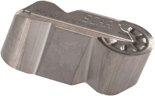 Iscar - 600300GIPA YZ Grade IC20, 6mm Cutting Width Carbide Grooving Insert - 3mm Max Depth of Cut, Neutral, 3mm Corner Radius, Uncoated - USA Tool & Supply