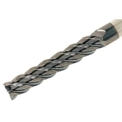 Iscar - 0.313", 1.88" LOC, 5/16" Shank Diam, 4" OAL, 6 Flute, Solid Carbide Square End Mill - Single End, TiAlN Finish, Spiral Flute, 45° Helix, Centercutting, Right Hand Cut, Right Hand Flute - USA Tool & Supply