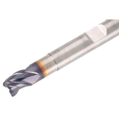 Iscar - 5/8", 3 Flute, Single End, Solid Carbide, Corner Chamfer End Mill - 3-1/2" OAL, 38° Helix, Right Hand Flute, 11/16" LOC, Right Hand Cut, 1-1/4" Extended Reach - USA Tool & Supply
