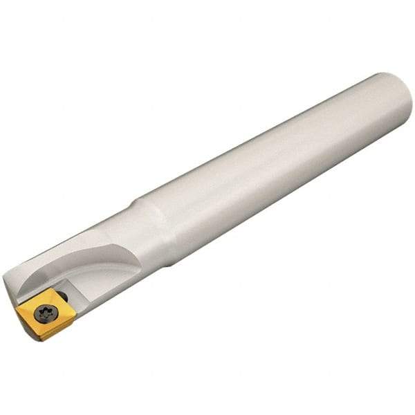 Iscar - 20mm Cut Diam, 22mm Max Depth of Cut, 20mm Shank Diam, 120mm OAL, Indexable Square Shoulder End Mill - Cylindrical Shank, 90° Lead Angle, Through Coolant, Series Heliquad - USA Tool & Supply