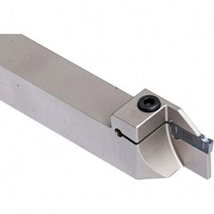 Iscar - External Thread, 0.7874" Max Depth of Cut, 3mm Min Groove Width, 6" OAL, Left Hand Indexable Grooving Cutoff Toolholder - 1" Shank Height x 1" Shank Width, C#-ASH../DG../HSK A63WH-ASH.. Insert Style, DGT Toolholder Style, Series Do-Grip - USA Tool & Supply
