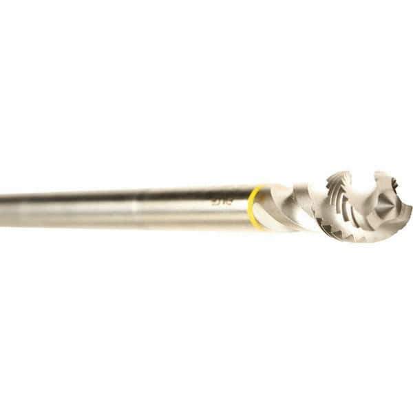 Emuge - M20x2.50 3 Flute Bright Finish Cobalt Spiral Flute Extension Tap - Modified Bottoming Chamfer, 280mm OAL, 6H Class of Fit, Series Enorm - USA Tool & Supply