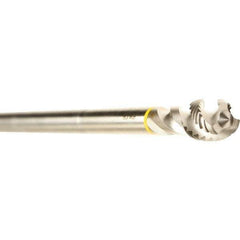 Emuge - M20x2.50 3 Flute Bright Finish Cobalt Spiral Flute Extension Tap - Modified Bottoming Chamfer, 280mm OAL, 6H Class of Fit, Series Enorm - USA Tool & Supply