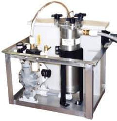 Made in USA - 40 to 125°F Max, Oil Separator/Filter - 100 GPH Oil Removal Capacity - USA Tool & Supply