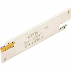 Iscar - 3 to 3.18mm Groove Width, Neutral Cut, DGFH Indexable Grooving Blade - DGN-P, DGN-UT/UA, DGN-Z, DGN/DGNC/DGNM-C, DGN/DGNM-J/JS/JT, DGR-Z/ZS, DGR/L-C DGRC/LC-C, DGR/L-J/JS Insert Style, Series Do-Grip & Heli-Grip - USA Tool & Supply