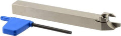 Iscar - External Thread, 0.4724" Max Depth of Cut, 1.9mm Min Groove Width, 120mm OAL, Right Hand Indexable Grooving Cutoff Toolholder - 12mm Shank Height x 12mm Shank Width, DG.. Insert Style, DGT Toolholder Style, Series Do-Grip - USA Tool & Supply