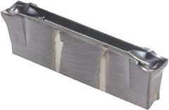 Iscar - DGL3102 IC908 Grade, 0.122" Cutting Width, Carbide Cutoff Insert - 6° Left Hand Lead Angle, 0.0079" Cnr Rad, TiAlN Coated, Double End - USA Tool & Supply