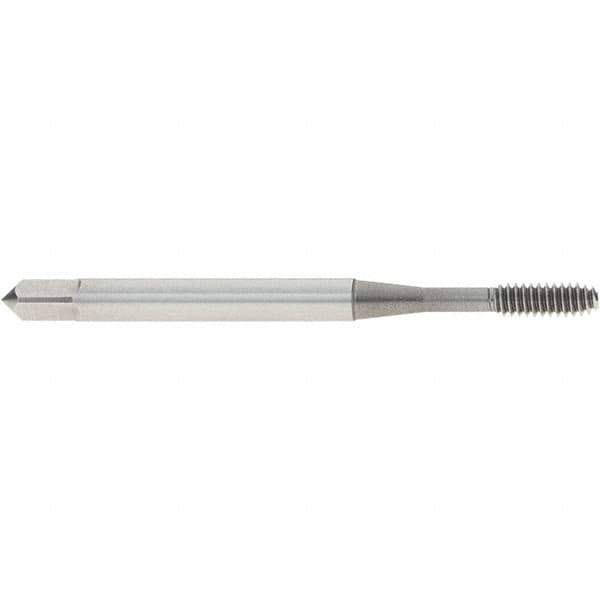 OSG - #4-40 UNC H3 Thread Limit Modified Bottoming Thread Forming Tap - Cobalt, Bright Finish, 1-7/8" OAL, 9/16" Thread Length, Right Hand Thread, Series HY-PRO NRT - Exact Industrial Supply