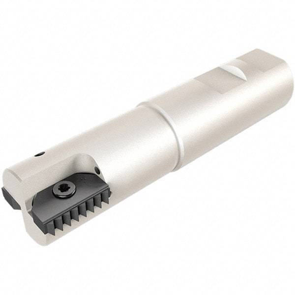 Iscar - 1-1/4" Cut Diam, 0.394" Max Depth of Cut, Indexable Square Shoulder End Mill - M16 Modular Connection, 90° Lead Angle, Through Coolant, Series FlexFit, Heli2000 - USA Tool & Supply