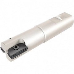 Iscar - 1-1/4" Cut Diam, 0.394" Max Depth of Cut, Indexable Square Shoulder End Mill - M16 Modular Connection, 90° Lead Angle, Through Coolant, Series FlexFit, Heli2000 - USA Tool & Supply