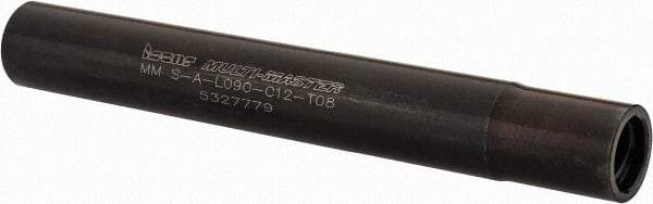 Iscar - Multimaster 12mm Stepped Shank Milling Tip Insert Holder & Shank - 0.4528" Neck Diam, T08 Neck Thread, 90mm OAL, Steel MM S-A Tool Holder - USA Tool & Supply