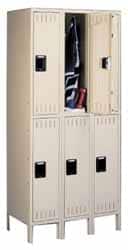 Tennsco - 2 Door, 2 Tier, Locker - USA Tool & Supply