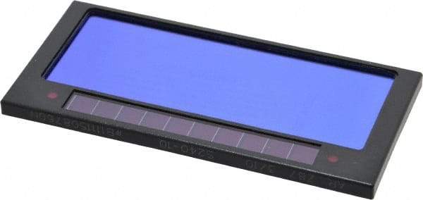 ArcOne - 4-1/4" Wide x 2" High, Lens Shade 10, Auto-Darkening Lens - 0.2" Thick, Green, Horizontal Mount - USA Tool & Supply