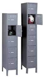 Tennsco - 18 Door, 6 Tier, Locker - USA Tool & Supply
