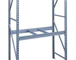 Tennsco - 10,000 Lb Capacity Bulk Storage Welded Rack End - 1-3/4" Wide x 72" High x 24" Deep x 1-3/4" Thick, Medium Gray - USA Tool & Supply