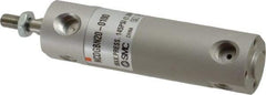 SMC PNEUMATICS - 3/4" Bore Double Acting Air Cylinder - 1/8 Port, 1/4-28 Rod Thread, 140 Max psi, 40 to 140°F - USA Tool & Supply