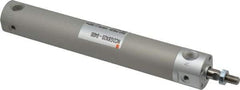 SMC PNEUMATICS - 3/4" Bore Double Acting Air Cylinder - 1/8 Port, 1/4-28 Rod Thread, 140 Max psi, 40 to 140°F - USA Tool & Supply